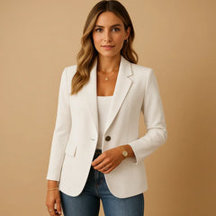 Rosalie Notched Single Button Blazer