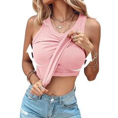 Duttini | Ribbed Racerback Tank With Built-In Support