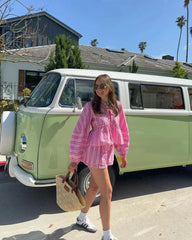 Riley Striped Shorts Set