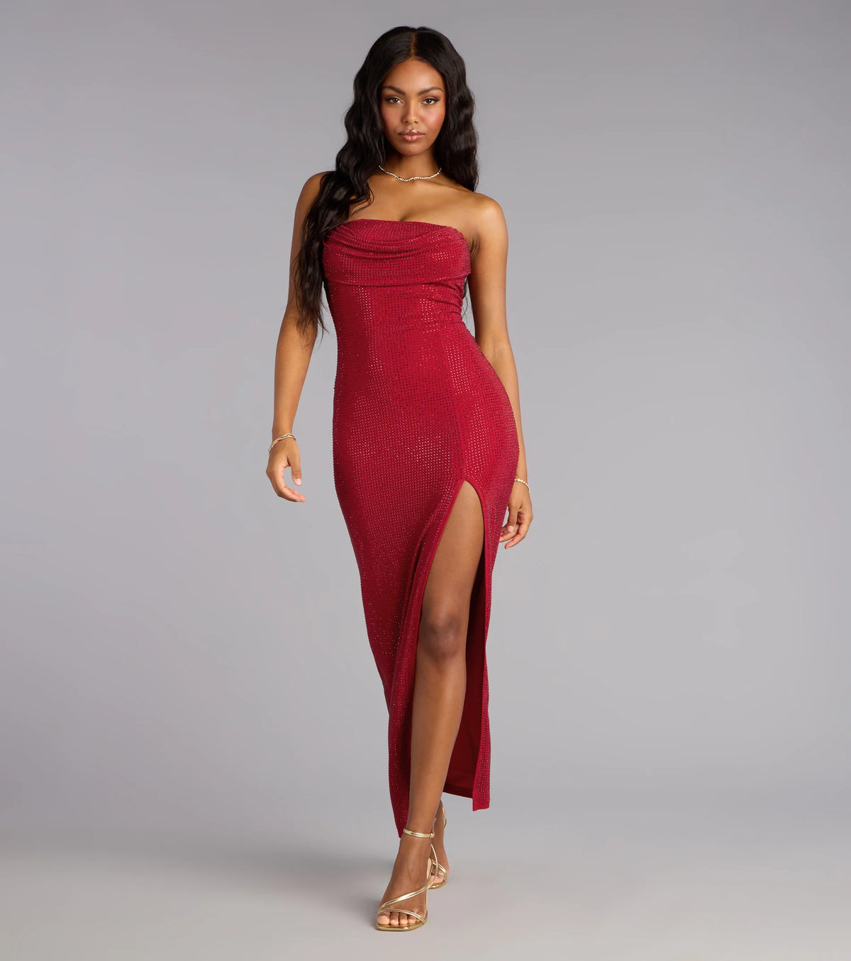 Desirae Rhinestone Formal Dress
