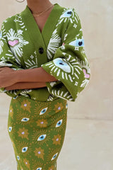 Celeste Eye Motif Knit Set