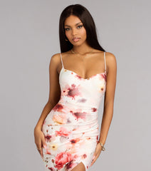 Modern Romance Floral Midi Dress