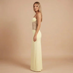 Alessandra Mesh Maxi Dress