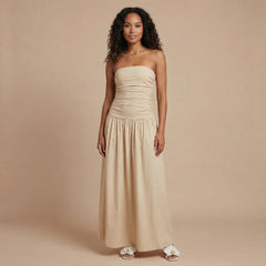 Natasha Ruched Maxi Dress