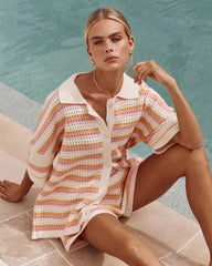 Bellatrix | Women'S Striped Summer Vacation Two-Piece