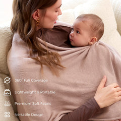 Taupe Peekaboo Nursing Poncho
