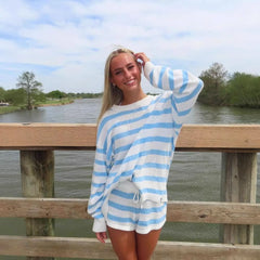 Marina Striped Knit Set
