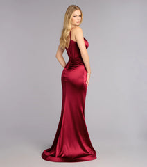 Beatrice Satin Gemstone Mermaid Formal Dress