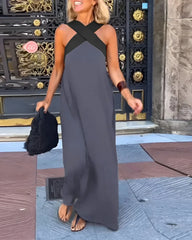 Stella Cross Maxi Dress