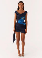 Isabella Ruched Mini Dress