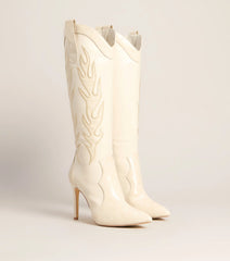 Rodeo Ready Western Flame Knee High Boots