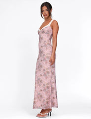 Vienna Ruched Maxi Dress