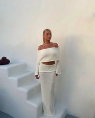 Azaria | Women'S Textured Summer Vacation Two-Piece Set
