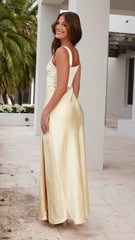 Valencia Ruched Maxi Dress