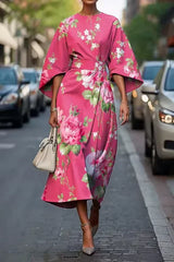 Sage Wrap Midi Dress