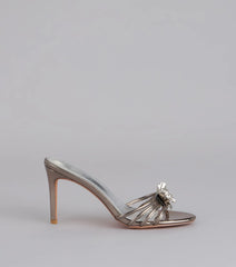 Dressed Up Glow Floral Mule Heels
