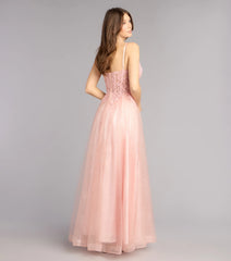 Lexi Glitter Corset A-Line Ball Gown