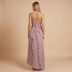 Isabella Ruffle Midi Dress