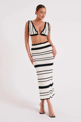 Amara Striped Midi Set