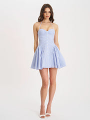 Aurora Pleated Mini Dress