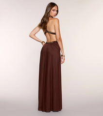 Penelope Mesh Rhinestone Formal Dress