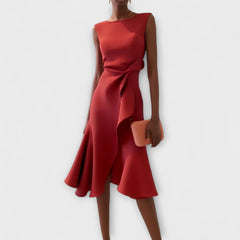 Elena Draped Midi Dress