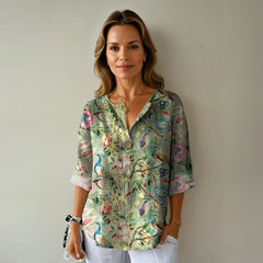 Finley Floral 3/4 Top