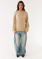 Emma Oversized Sweater - Beige