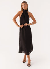Emmalyn Midi Dress - Black