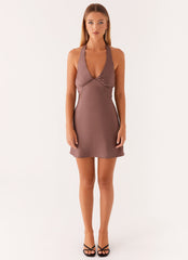 Heavy Hearted Mini Dress - Steel