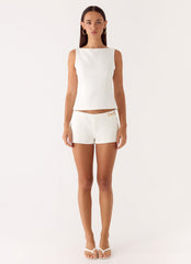 Lulita Belted Shorts - White