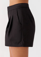 Siena Style Tailored Shorts - Black