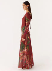 Charmayne Chiffon Maxi Dress Cuba