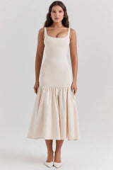 Isabella Ruffle Midi Dress