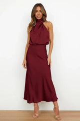 Solstice Draped Midi Dress