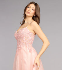 Lexi Glitter Corset A-Line Ball Gown