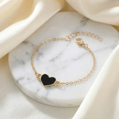 Heart Charm Chain Bracelet