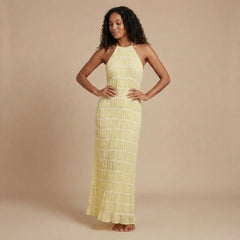 Sienna Pleated Maxi Dress