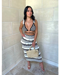 Mia Geometric Knit Set