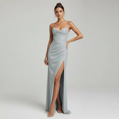 Aria Ruched Maxi Dress