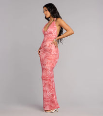 Wild Attraction Cowl Neck Maxi Dress