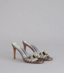 Dressed Up Glow Floral Mule Heels