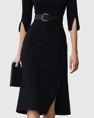 Magnolia Wrap Midi Dress