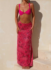 Alessia Sequin Maxi Skirt