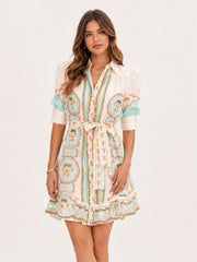 Paloma Mini Dress - Palm Spring