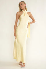 Alvara Halter Maxi Dress Butter